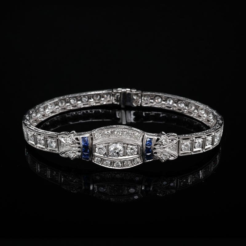 Art Deco Sapphire Bracelet