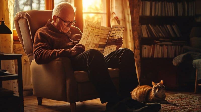Reading print newspapers