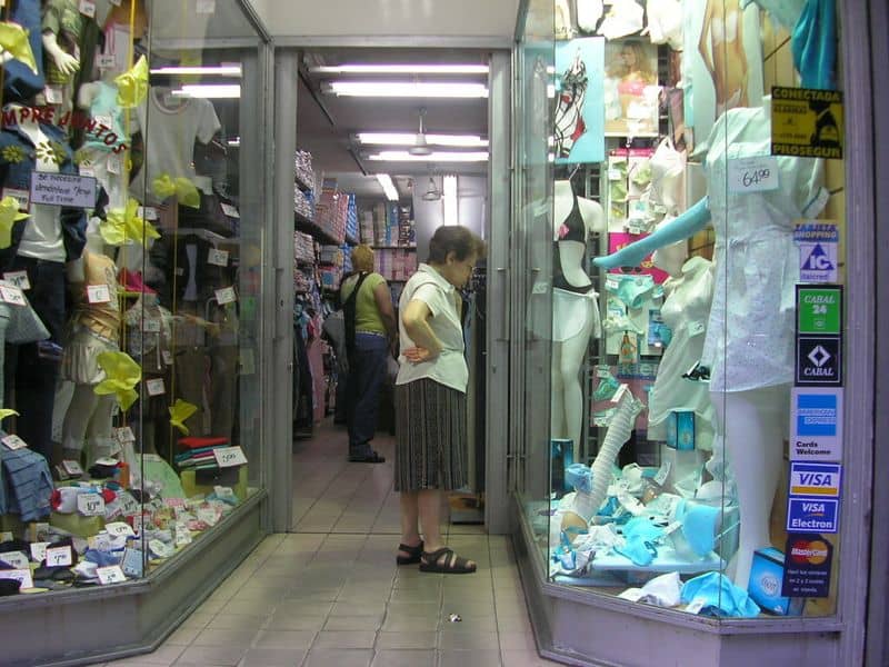 Shopping in-person at malls