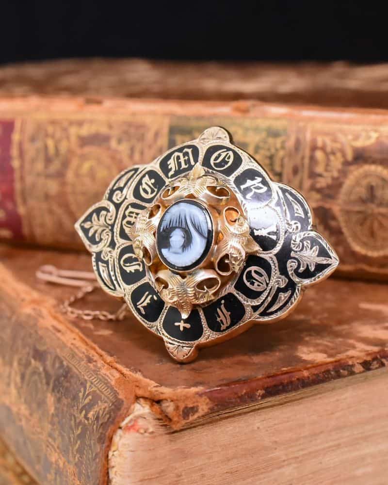 Victorian Mourning Brooch